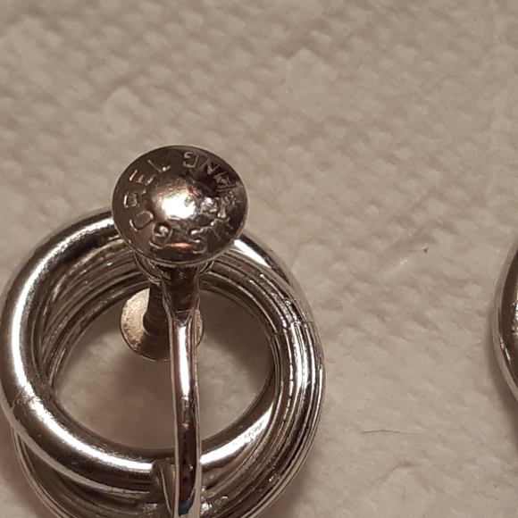 Sterling Screw-back 'Love Knot' Earrings - Picture 5 of 5